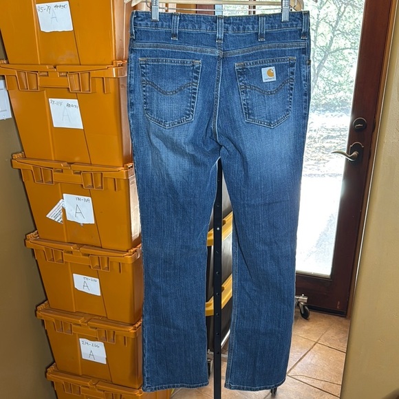 CARHARTT WOMEN'S WORK JEAN - RELAXED FIT RUGGED FLEX SIZE 16 - Picture 7 of 8